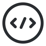Code Circle SVG Icon